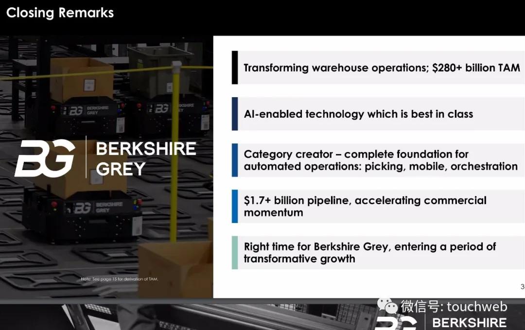 仓储机器人Berkshire Grey拟上市：估值27亿美元